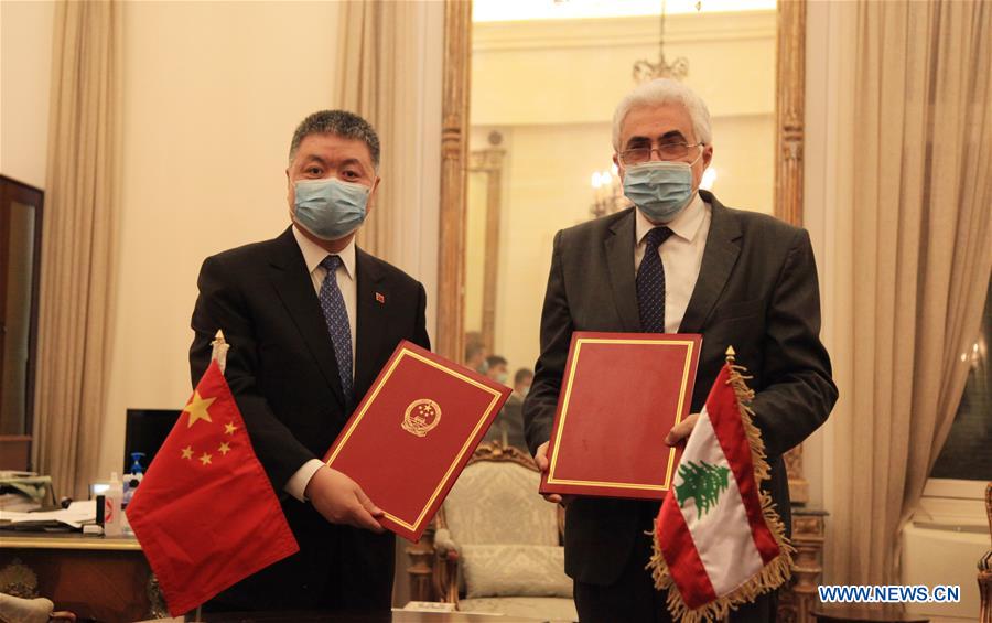 LEBANON-BEIRUT-COVID-19-CHINA-DONATION